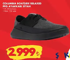 COLUMBİA BOATSİDE RELAXED PFG AYAKKABI SİYAH fiyat ve kampanya bilgisi